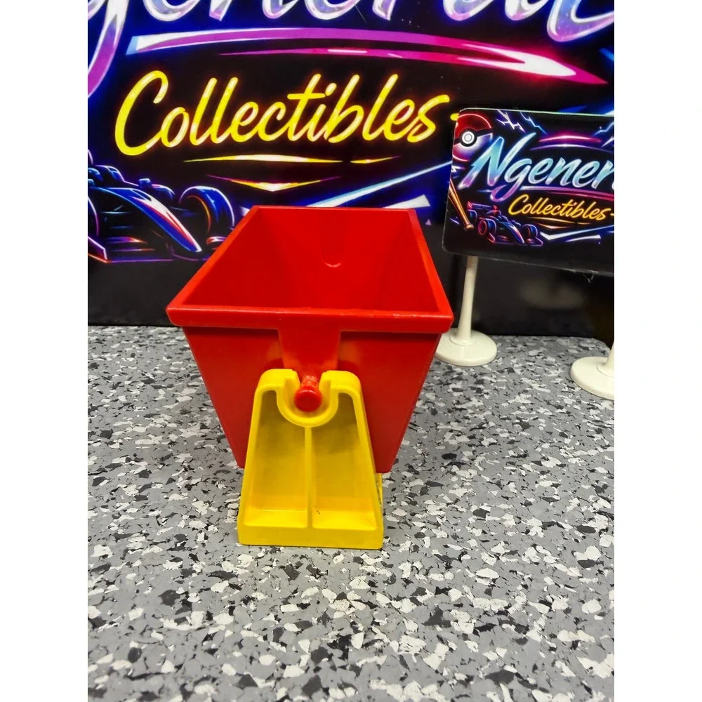 LEGO Duplo Red Tipping Bucket with Yellow Base Frame Part 4548 Construction Toy